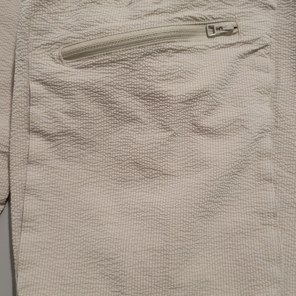 SAGE Collective Tan Textured Cropped Cargo Pants Size XL Elastic Waist Pockets - Picture 8 of 14